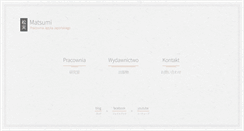 Desktop Screenshot of matsumi.pl