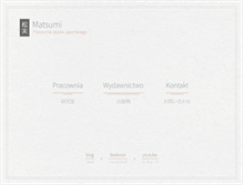 Tablet Screenshot of matsumi.pl